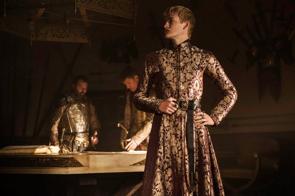 Joffrey Baratheon, Jaime Lannister and Meryn Trant